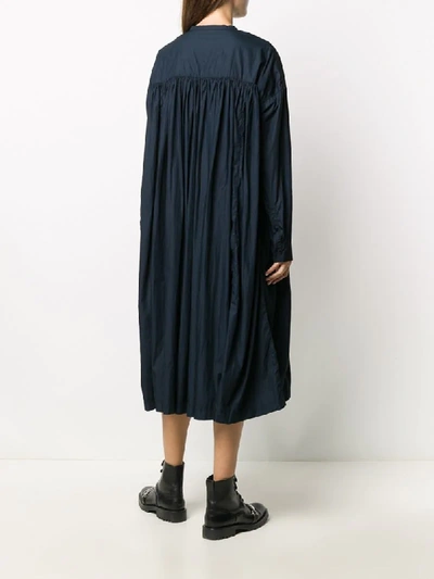 Shop Casey Casey Oversized Shirt Dress In Blue