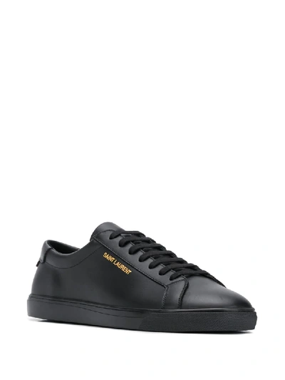 Shop Saint Laurent Andy Low-top Sneakers In Black