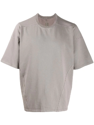 Shop Rick Owens Drkshdw Oversized Panelled T-shirt In Grey