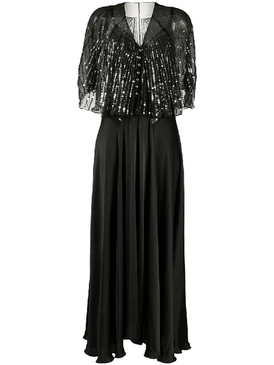 Rabanne Sequin-detail Gown In Black