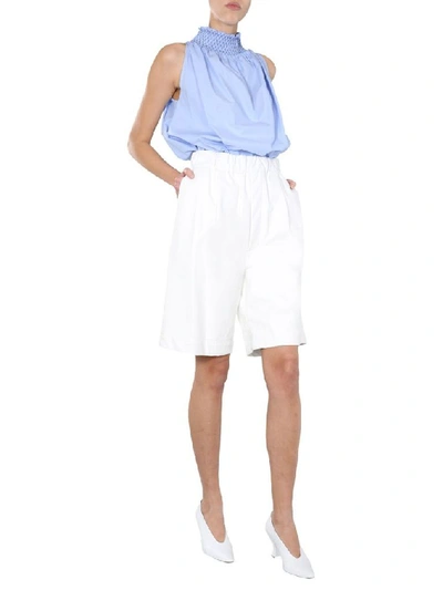 Shop Jejia Women's White Polyurethane Shorts