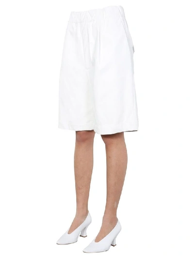 Shop Jejia Women's White Polyurethane Shorts