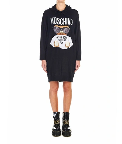 Shop Moschino Women's Black Cotton Dress