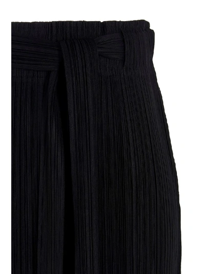 Shop Issey Miyake Pleats Please  Women's Black Polyester Skirt