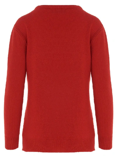 Shop Alberta Ferretti Women's Red Cashmere Sweater