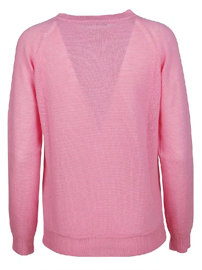 Shop Aragona Women's Pink Cashmere Sweater
