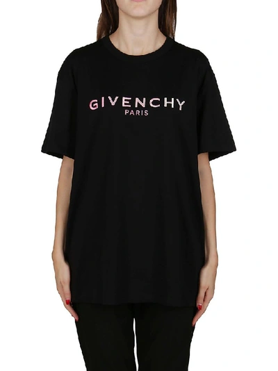 Shop Givenchy Women's Black Cotton T-shirt