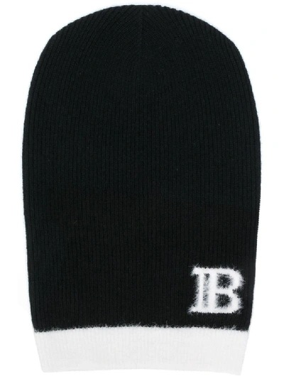 Shop Balmain Women's Black Wool Hat