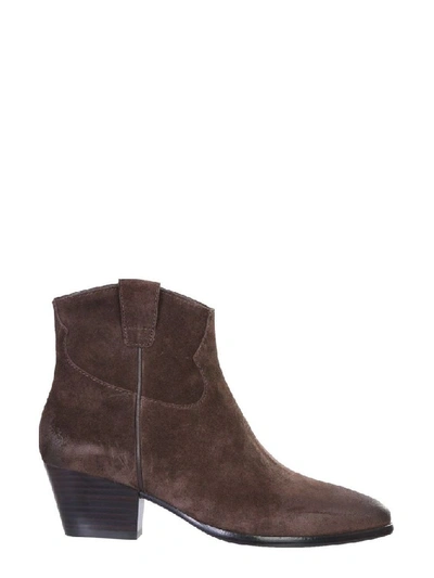 Shop Ash Women's Brown Leather Ankle Boots