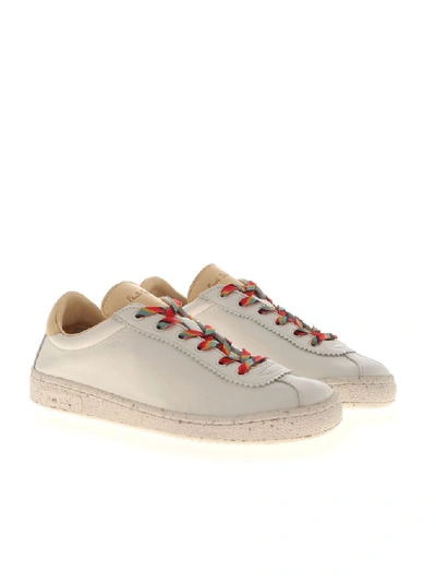 Shop Paul Smith Women's White Leather Sneakers