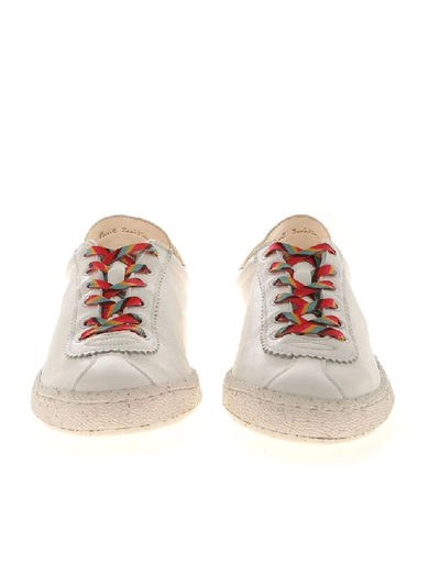 Shop Paul Smith Women's White Leather Sneakers