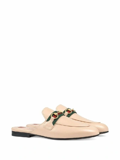 Shop Gucci Women's Pink Leather Loafers