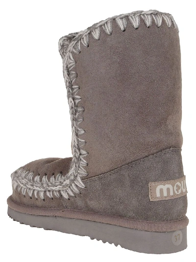 Shop Mou Women's Grey Suede Ankle Boots