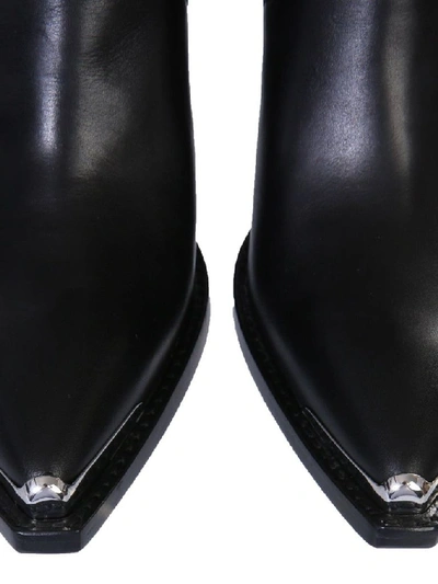 Shop Ash Women's Black Leather Ankle Boots