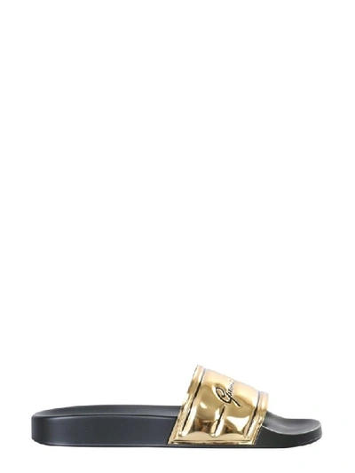 Shop Versace Women's Gold Polyurethane Sandals