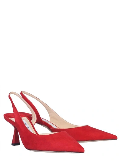 Shop Jimmy Choo Women's Red Leather Heels