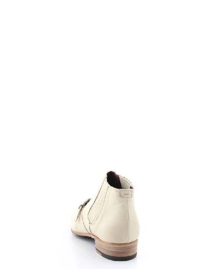 Shop Lidfort Men's White Leather Ankle Boots