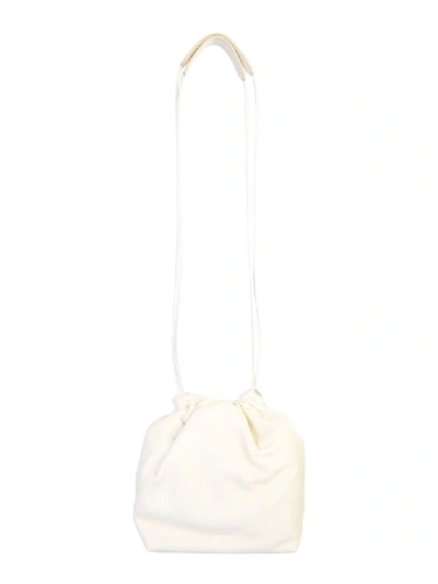 Shop Jil Sander Women's White Leather Shoulder Bag