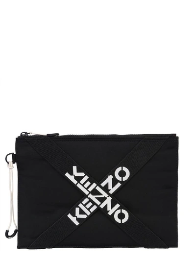 Shop Kenzo Women's Black Polyester Pouch