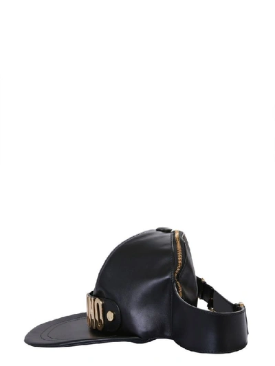 Shop Moschino Women's Black Leather Belt Bag