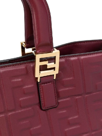 Shop Fendi Women's Burgundy Leather Handbag