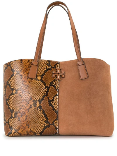 Shop Tory Burch Women's Brown Leather Tote