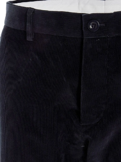 Shop Maison Margiela Men's Black Cotton Pants