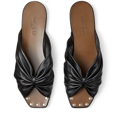 Shop Jimmy Choo Jupiter Flat In Black