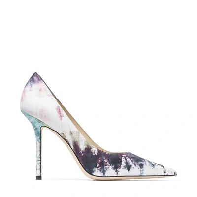 Shop Jimmy Choo Love 100 Oasis Tie Dye Fabric Pumps