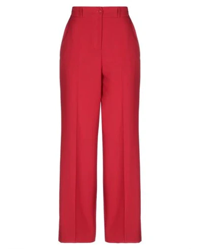 Shop Blumarine Woman Pants Red Size 8 Polyester, Wool, Elastane