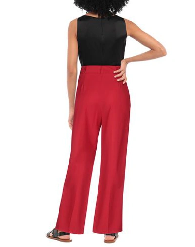 Shop Blumarine Woman Pants Red Size 8 Polyester, Wool, Elastane
