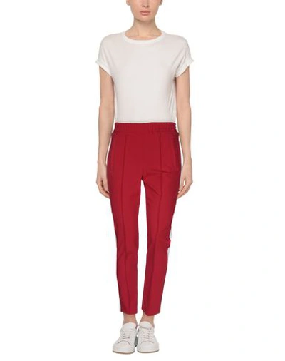 Shop Dondup Woman Pants Red Size 4 Polyester, Viscose, Elastane