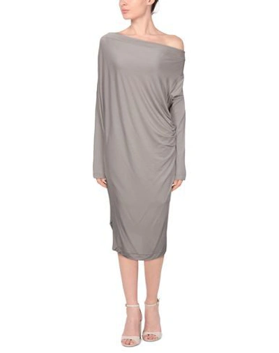 Shop Vivienne Westwood Anglomania 3/4 Length Dresses In Dove Grey