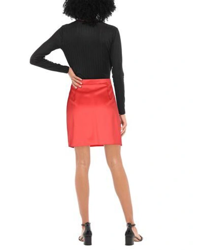 Shop Dondup Mini Skirts In Red