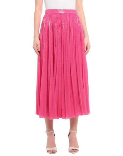 Msgm Long Skirts In Pink