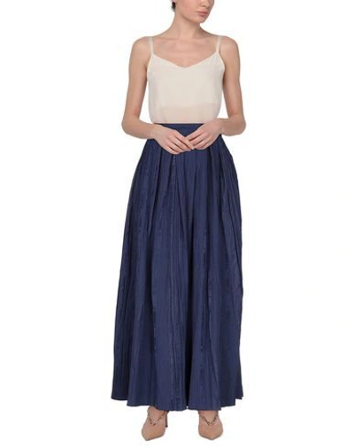 Shop Jucca Long Skirts In Bright Blue