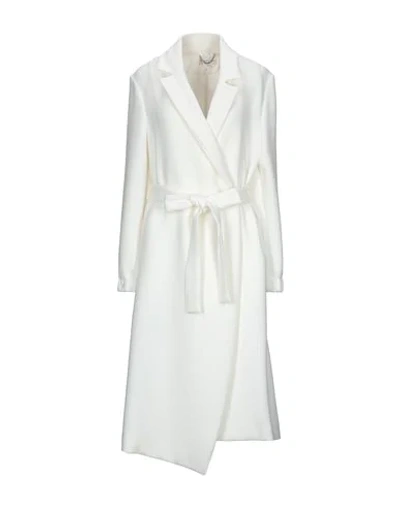 Shop Patrizia Pepe Coats In White
