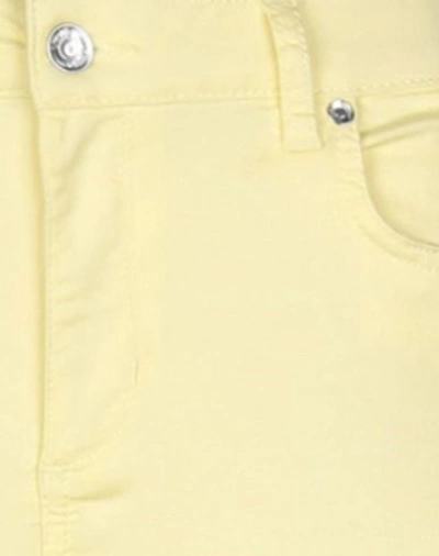 Shop Liu •jo Woman Jeans Yellow Size 25w-30l Cotton, Polyester, Elastane