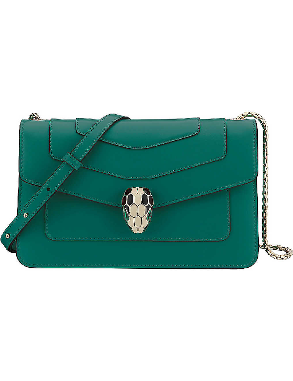 bulgari emerald green bag