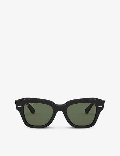 Ray Ban Ray-ban Square State Street Sunglasses In Black Orb2186