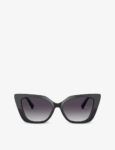 Shop Valentino Va4073 Cat-eye Sunglasses In Black