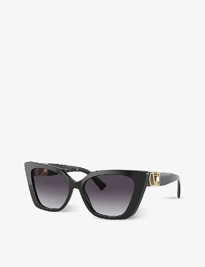 Shop Valentino Va4073 Cat-eye Sunglasses In Black
