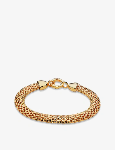 Monica Vinader X Doina Gold Plated Vermeil Silver Wide Chain Bracelet In Gold