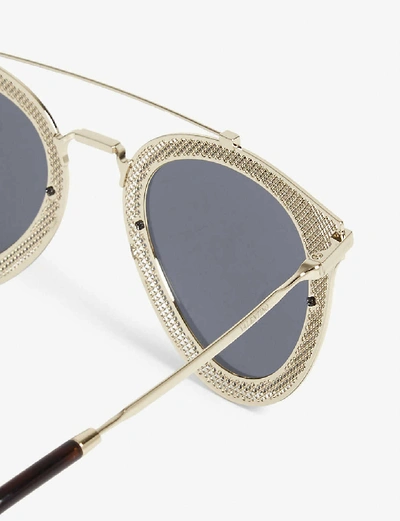 Shop Valentino Va2019 Round-frame Sunglasses