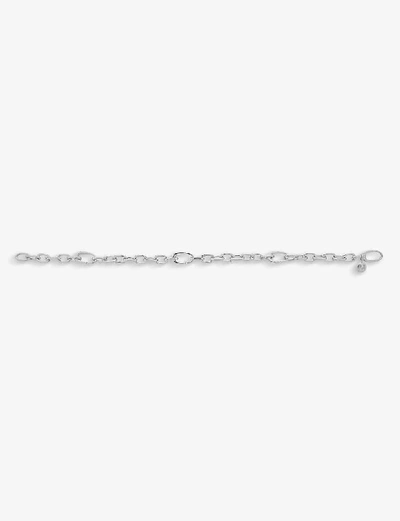 Shop Monica Vinader Alta Capture Sterling Silver Charm Bracelet In Silver (silver)