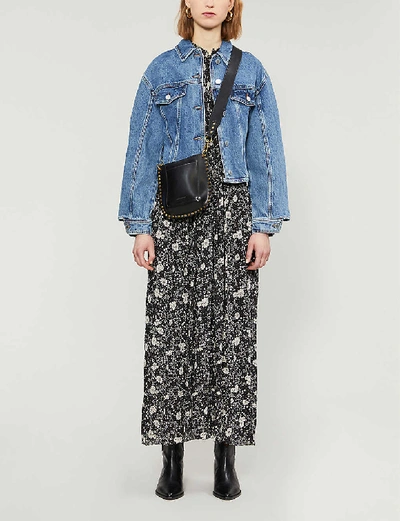 Shop Maje Bisou Denim Jacket