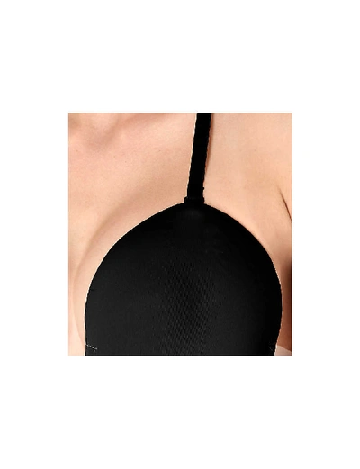 Shop Fashion Forms Voluptuous Silicone And Stretch-jersey Backless Bra In Black