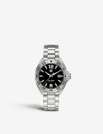 Shop Tag Heuer Men's Black Waz1112.ba0875 Formula 1 Stainless Steel Watch