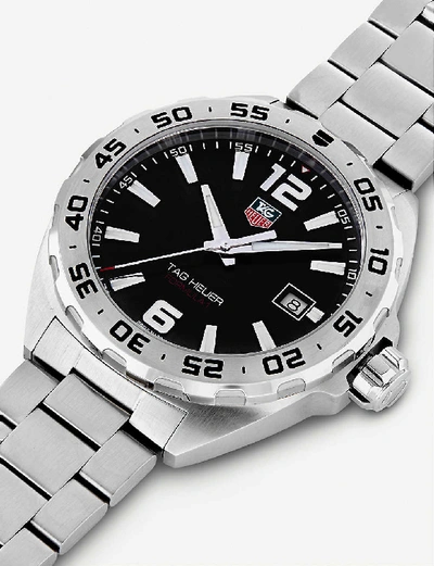Shop Tag Heuer Men's Black Waz1112.ba0875 Formula 1 Stainless Steel Watch