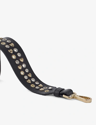 Shop Maje Stud-embellished Leather Belt In Black